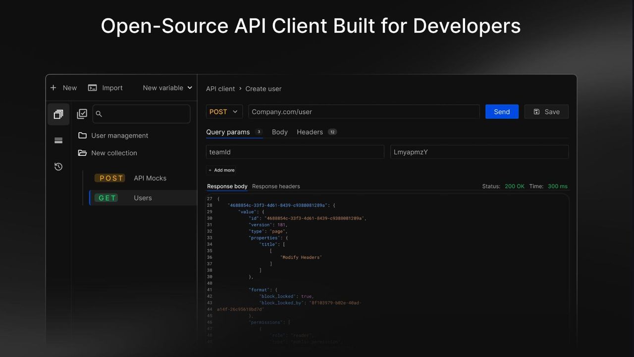 Postman 专业版80%的功能,这款免费工具全都有!还自带 Mock