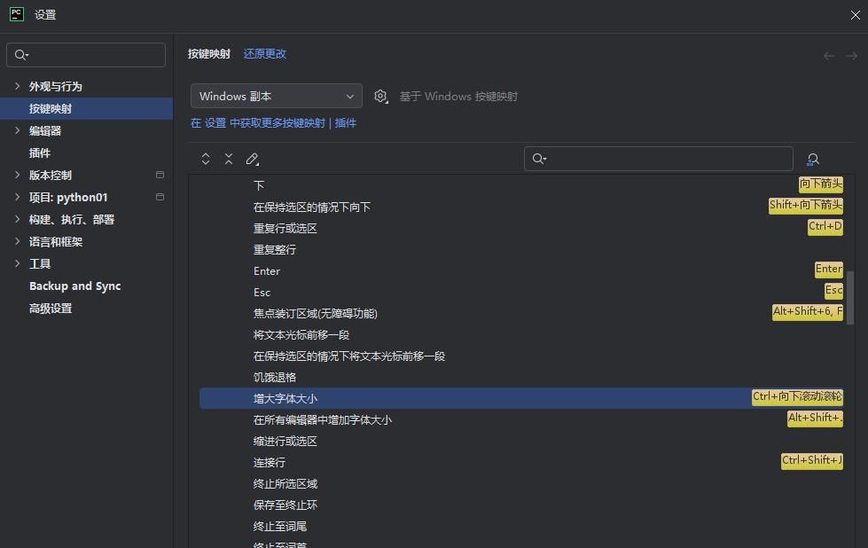 Pycharm的基本功能使用