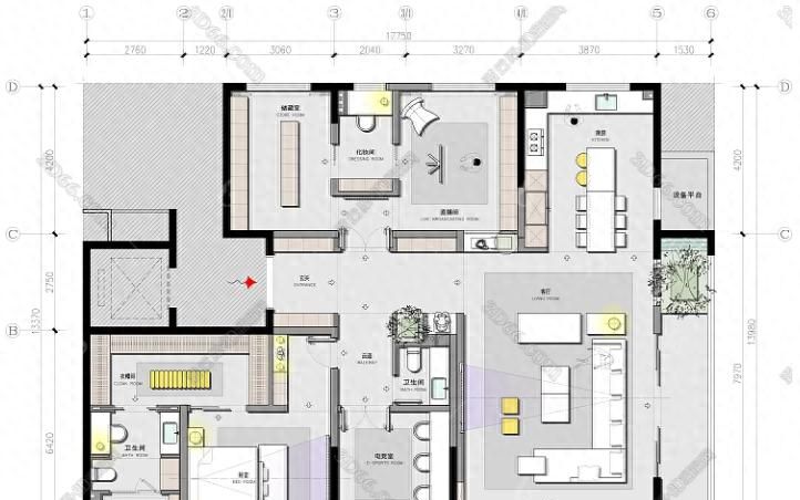 在CAD复制时如何捕捉端点?