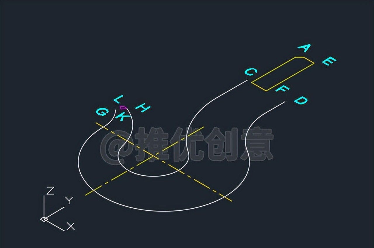 绘制三维吊钩（上） 三维建模 cad画图教程 工程制图 autocad CAD习题