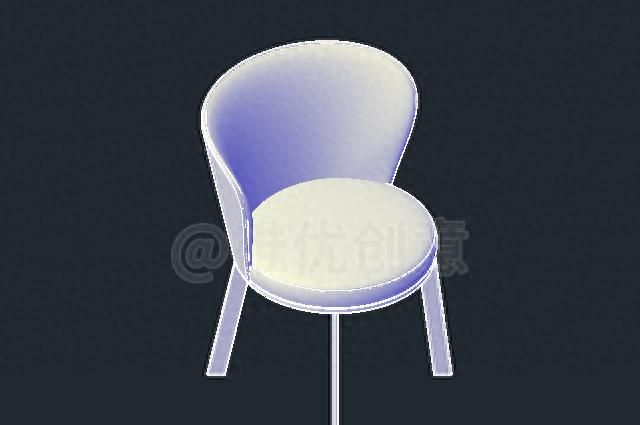 AutoCAD曲面椅子三维建模(上) 工程制图 cad三维绘图教程 CAD习题 - 鹿快