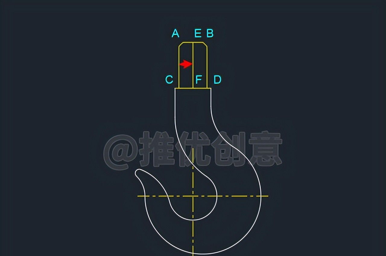 绘制三维吊钩（上） 三维建模 cad画图教程 工程制图 autocad CAD习题