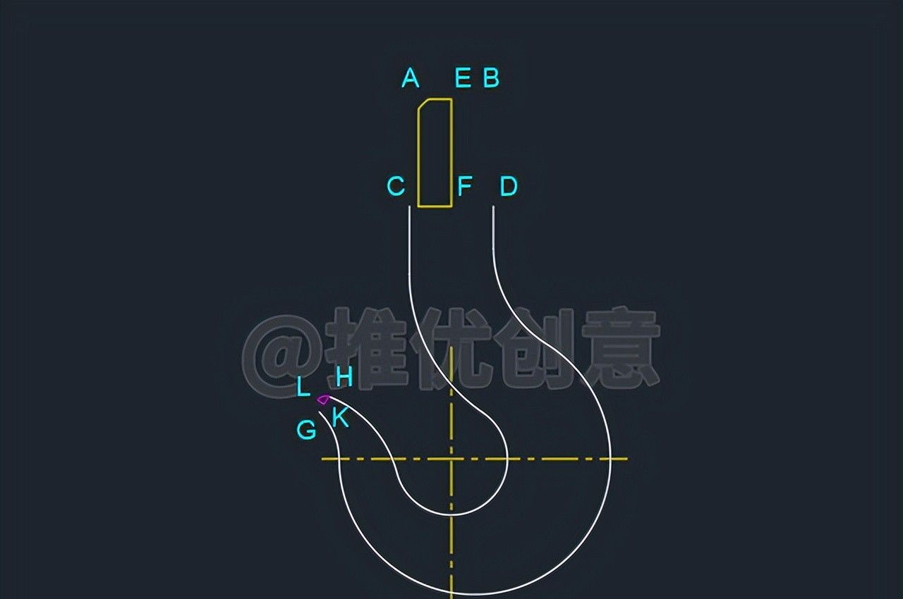 绘制三维吊钩（上） 三维建模 cad画图教程 工程制图 autocad CAD习题