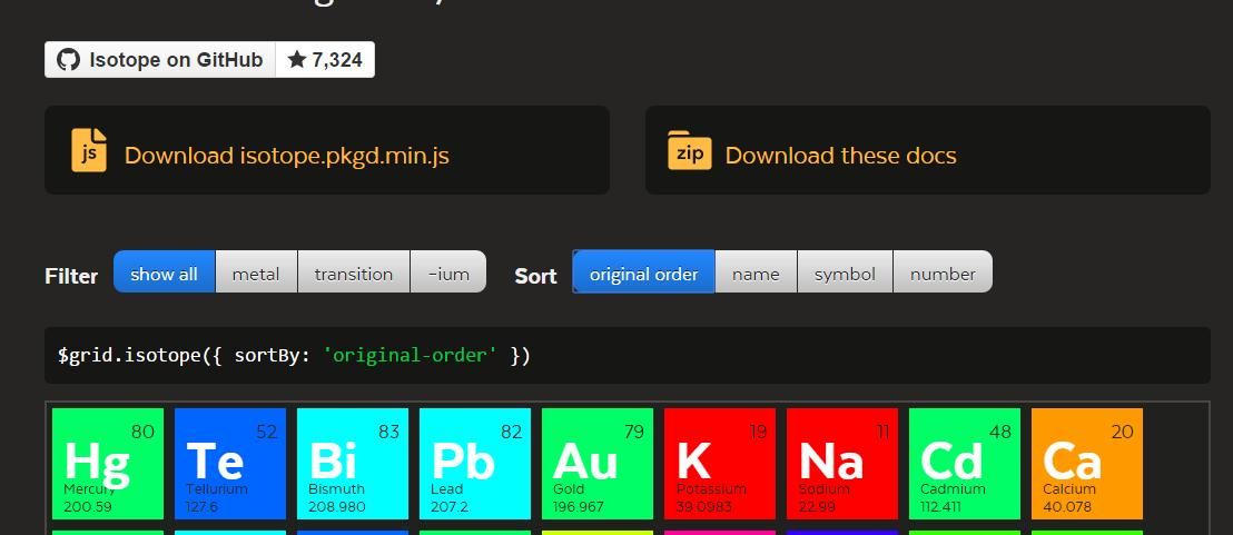 jQuery插件推荐系列（5）:几款流行优秀的流布局插件
