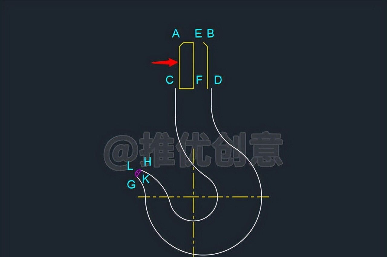 绘制三维吊钩（上） 三维建模 cad画图教程 工程制图 autocad CAD习题