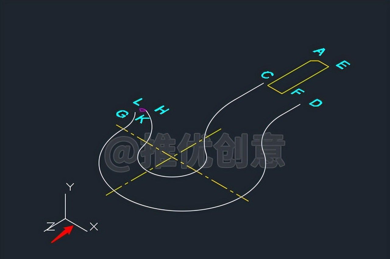 绘制三维吊钩（上） 三维建模 cad画图教程 工程制图 autocad CAD习题