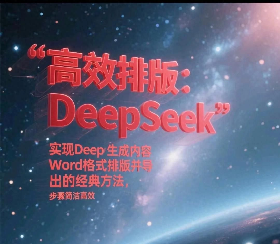 高效排版：实现DeepSeek生成内容Word格式排版并导出简洁高效方法 - 鹿快