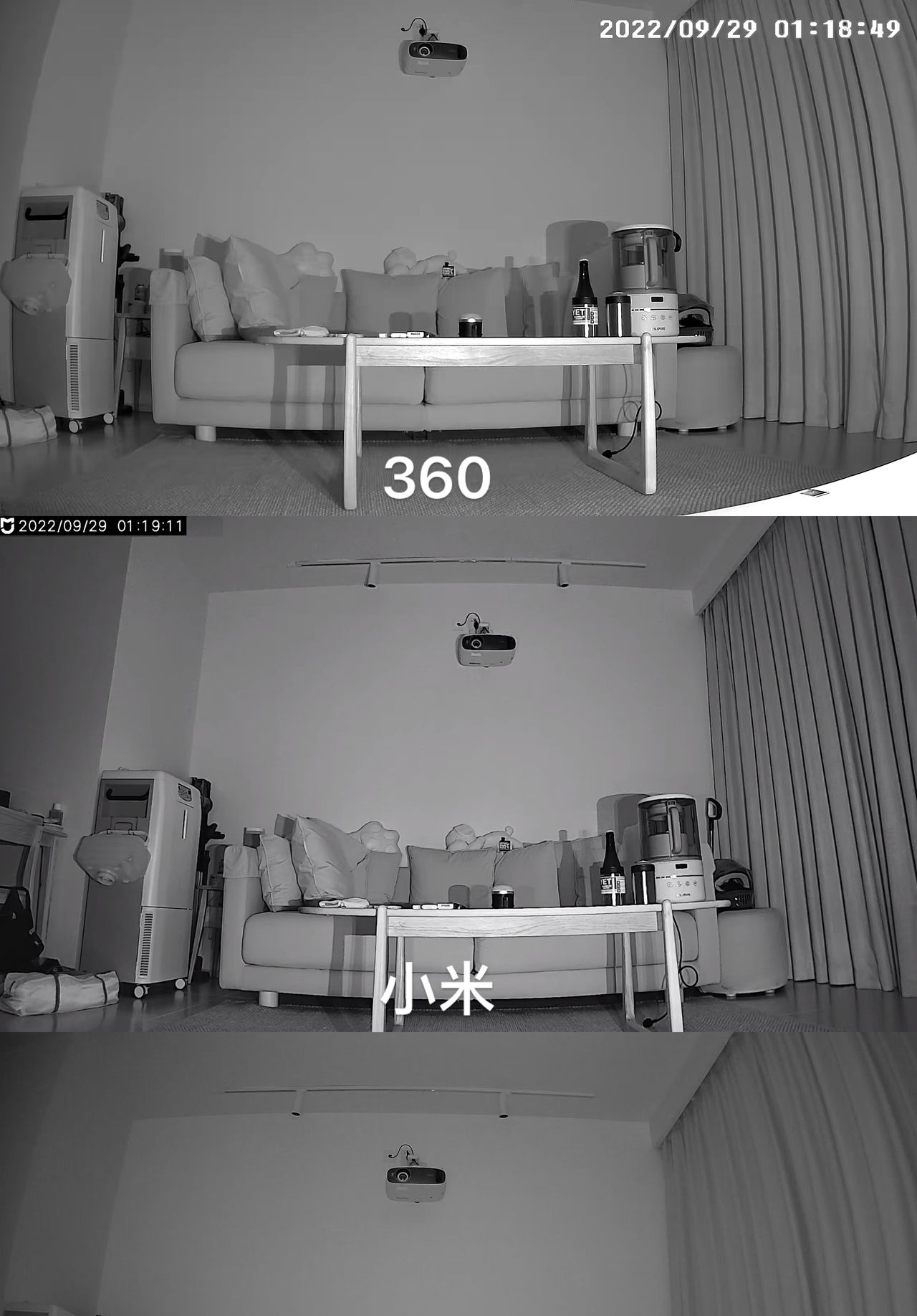 家用摄像头选购指南。360、小米、萤石2K云台摄像头实测对比