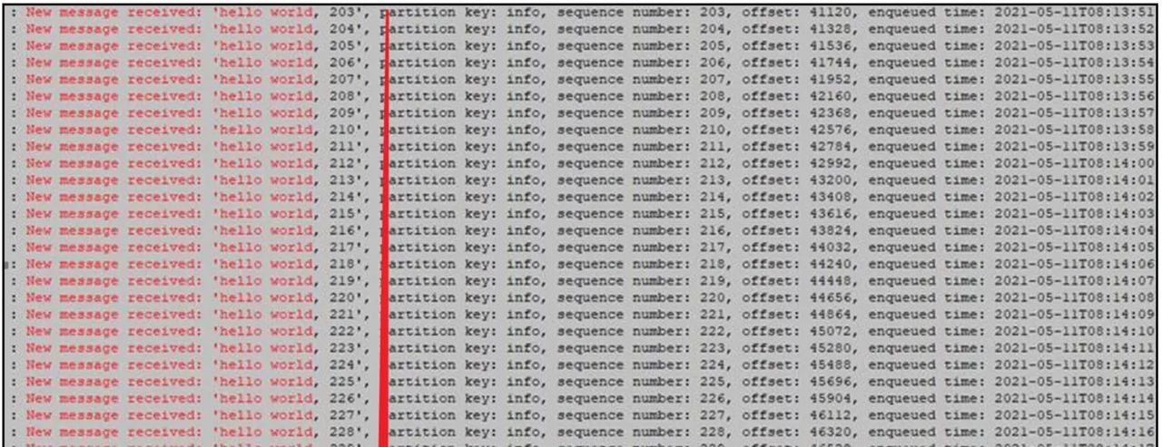 【Azure 事件中心】azure-spring-cloud-stream-binder-eventhubs客户端组件问题, 实践消息非顺序可达