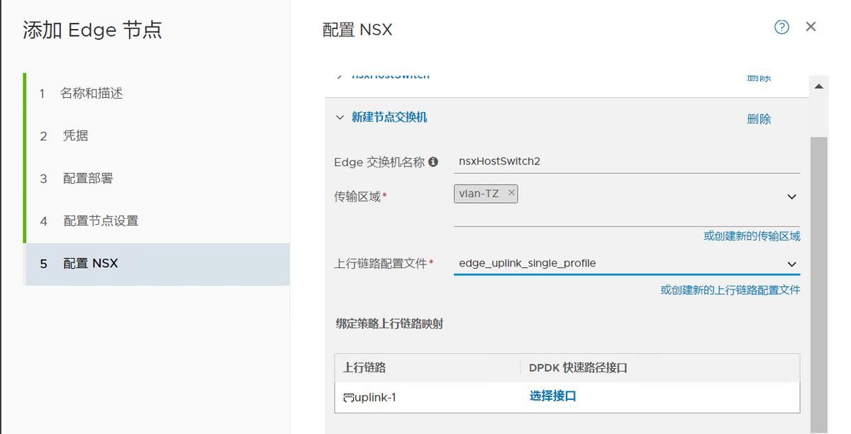 NSX-T4.x系列测试之07 edge节点及集群配置