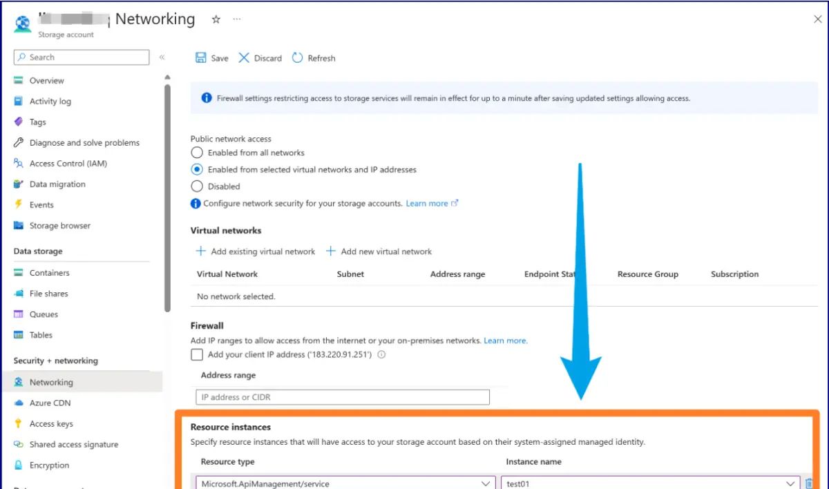 【Azure API Management】实目前API Management服务中使用MI(管理标识 Managed Identity)访问启用防火墙的Storage Account
