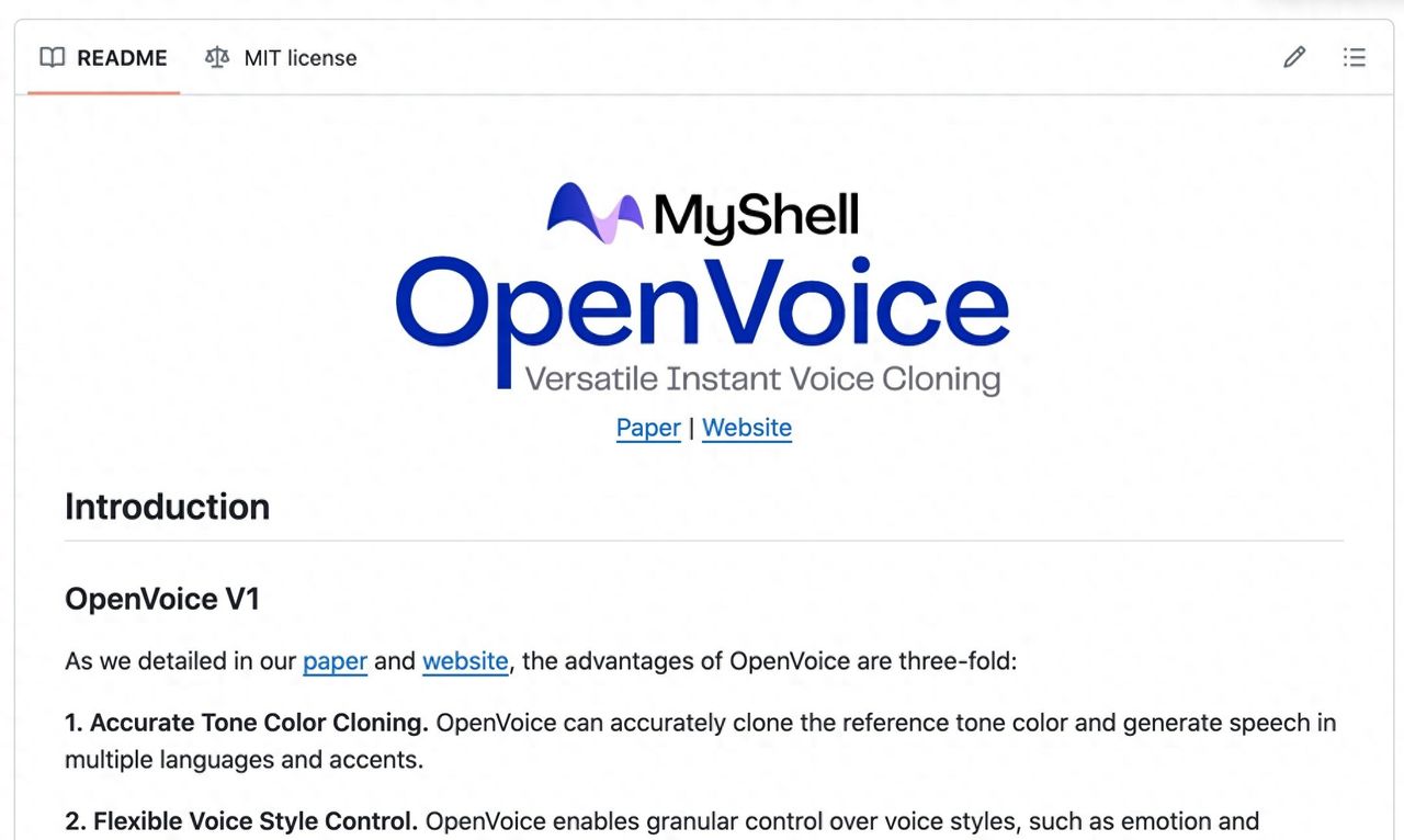 每周AI开源项目汇总第7期-4.30 (AI女友/AI文字清除/AI音色克隆) - 鹿快