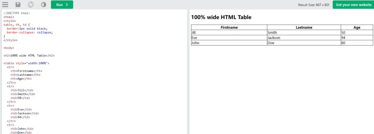 【html学习笔记14】- 表格