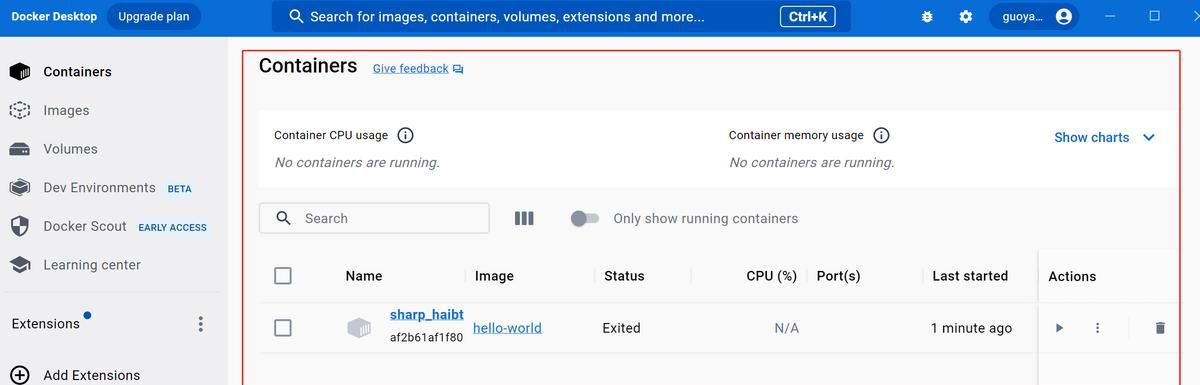 Docker新手教程《一》