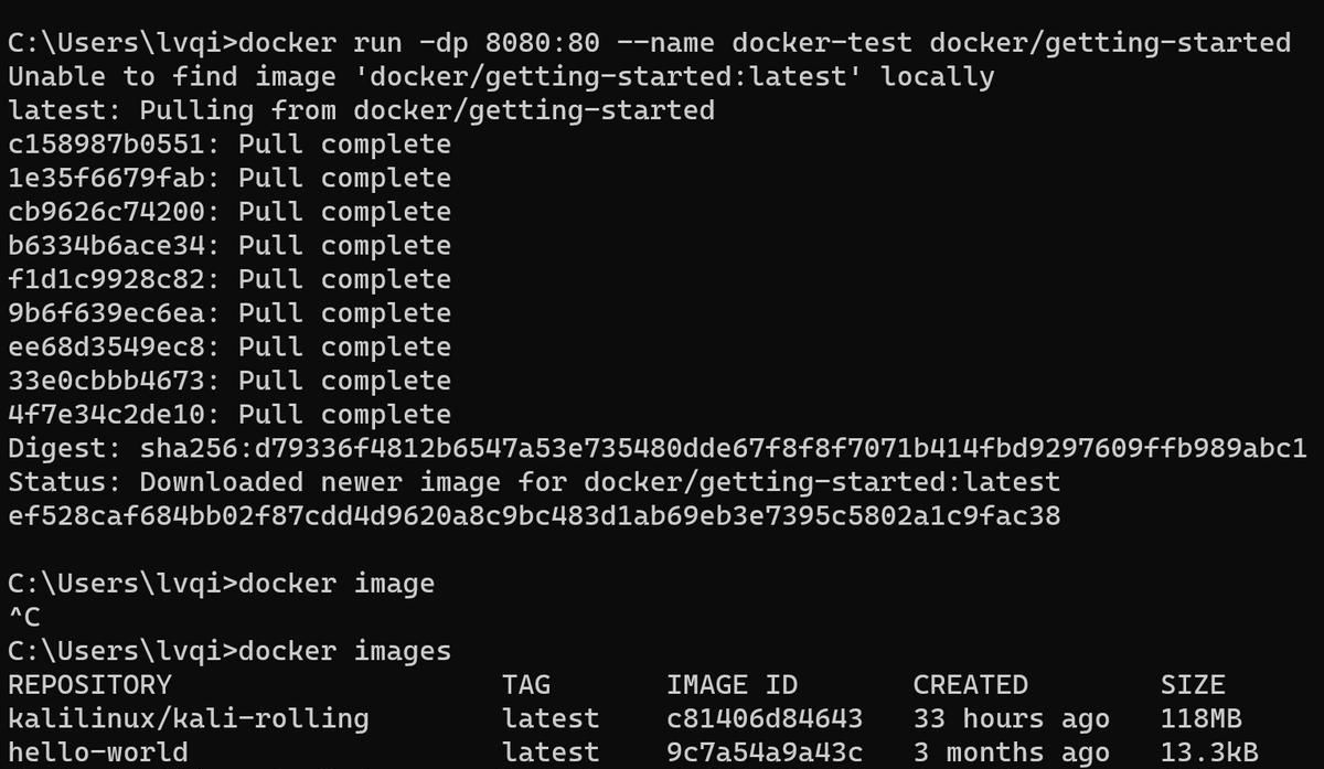 Docker新手教程《一》