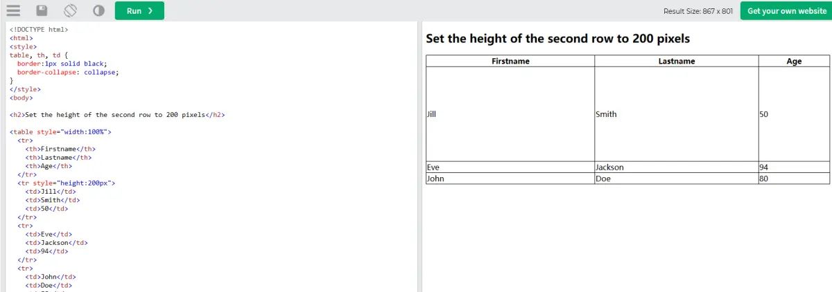 【html学习笔记14】- 表格