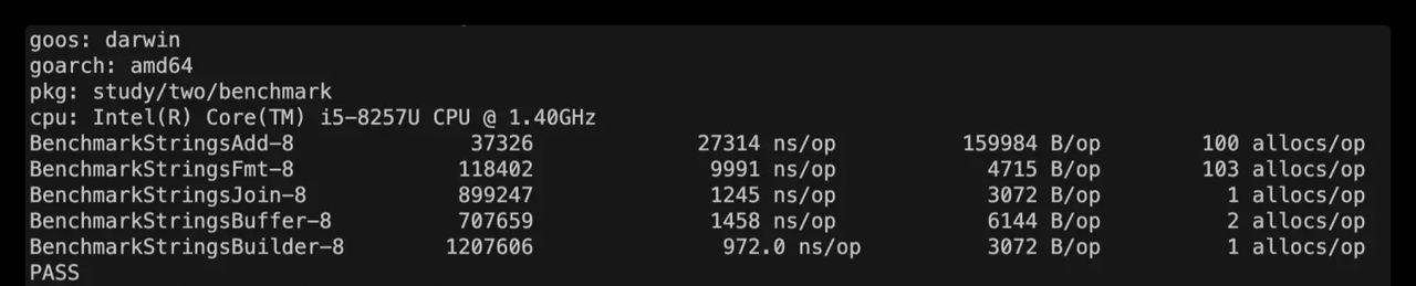 Go语言使用benchmark进行性能测试