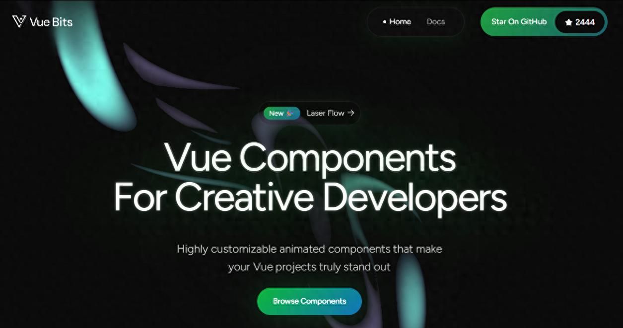 推荐一款开源免费的动画组件库,Vue-Bits,动画丝滑又好看 - 鹿快