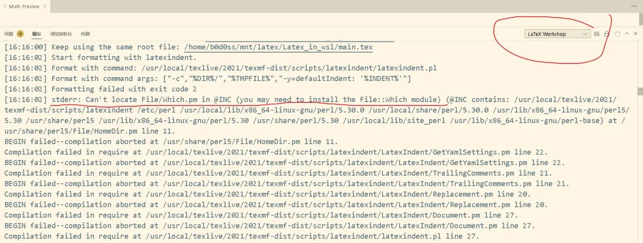 使用WSL安装Latex