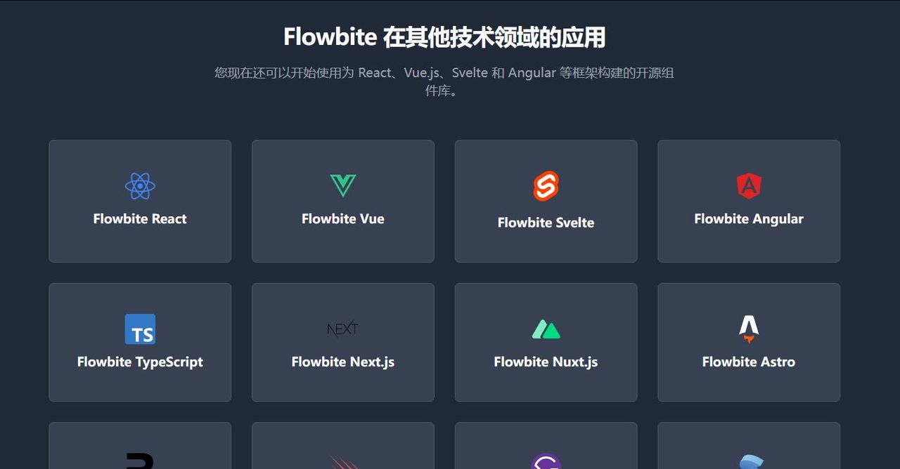 Flowbite基于 Tailwind CSS 的高效 UI 组件库
