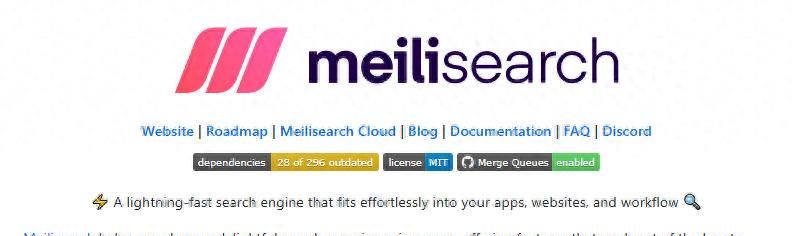 Meilisearch:为你的应用注入闪电搜索力量,开发者必备的神器! - 鹿快