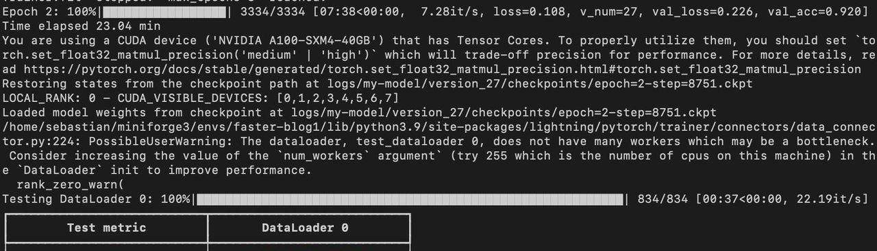 如何使 PyTorch 模型训练加快