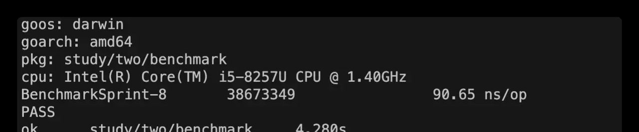 Go语言使用benchmark进行性能测试