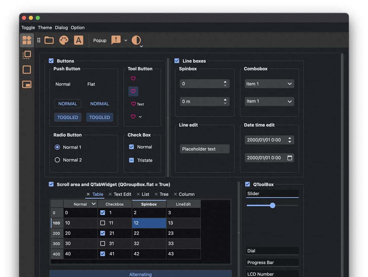 PyQt/PySide的界面美化工具,美化库