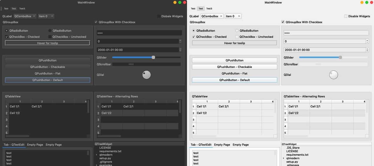 PyQt/PySide的界面美化工具,美化库
