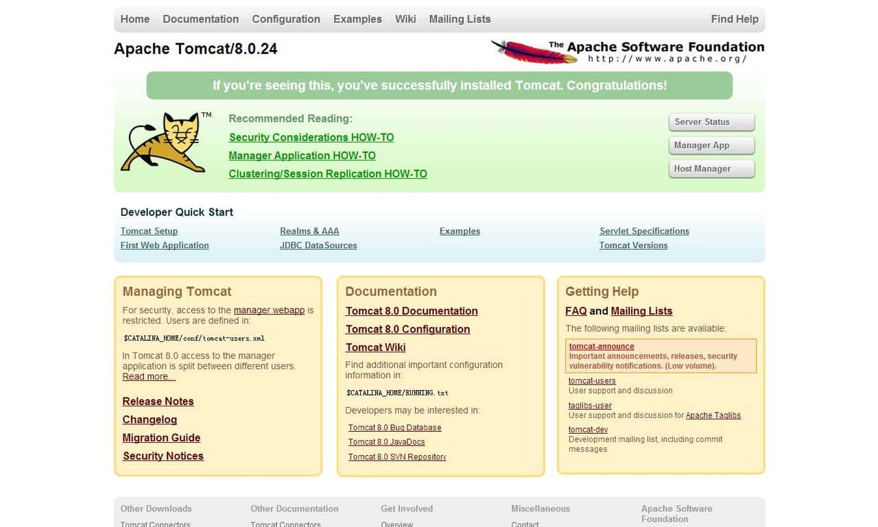 在CentOS上安装Tomcat