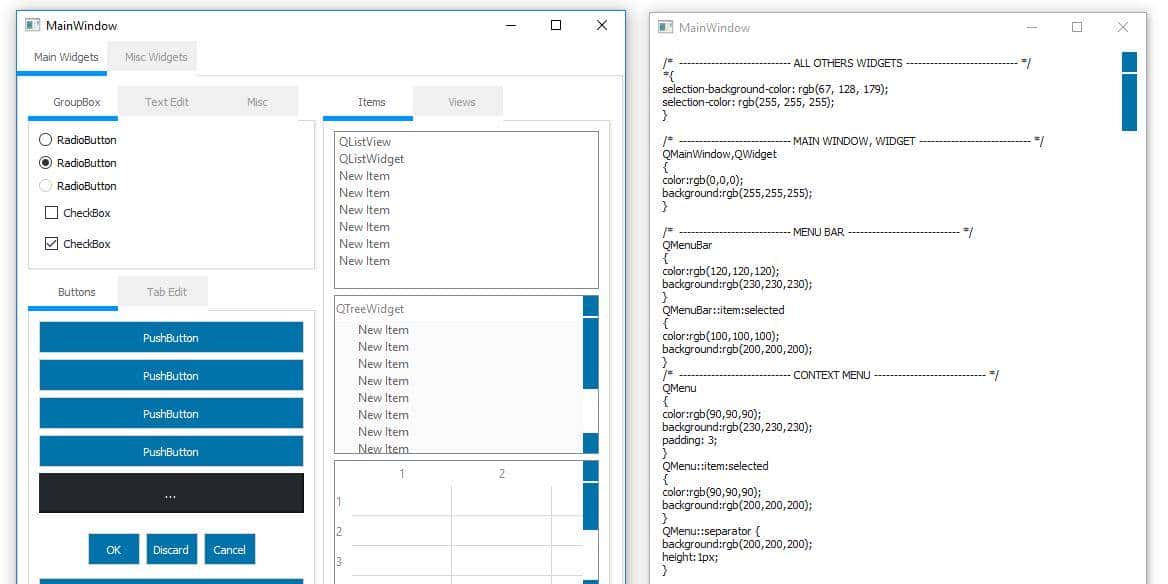 PyQt/PySide的界面美化工具,美化库