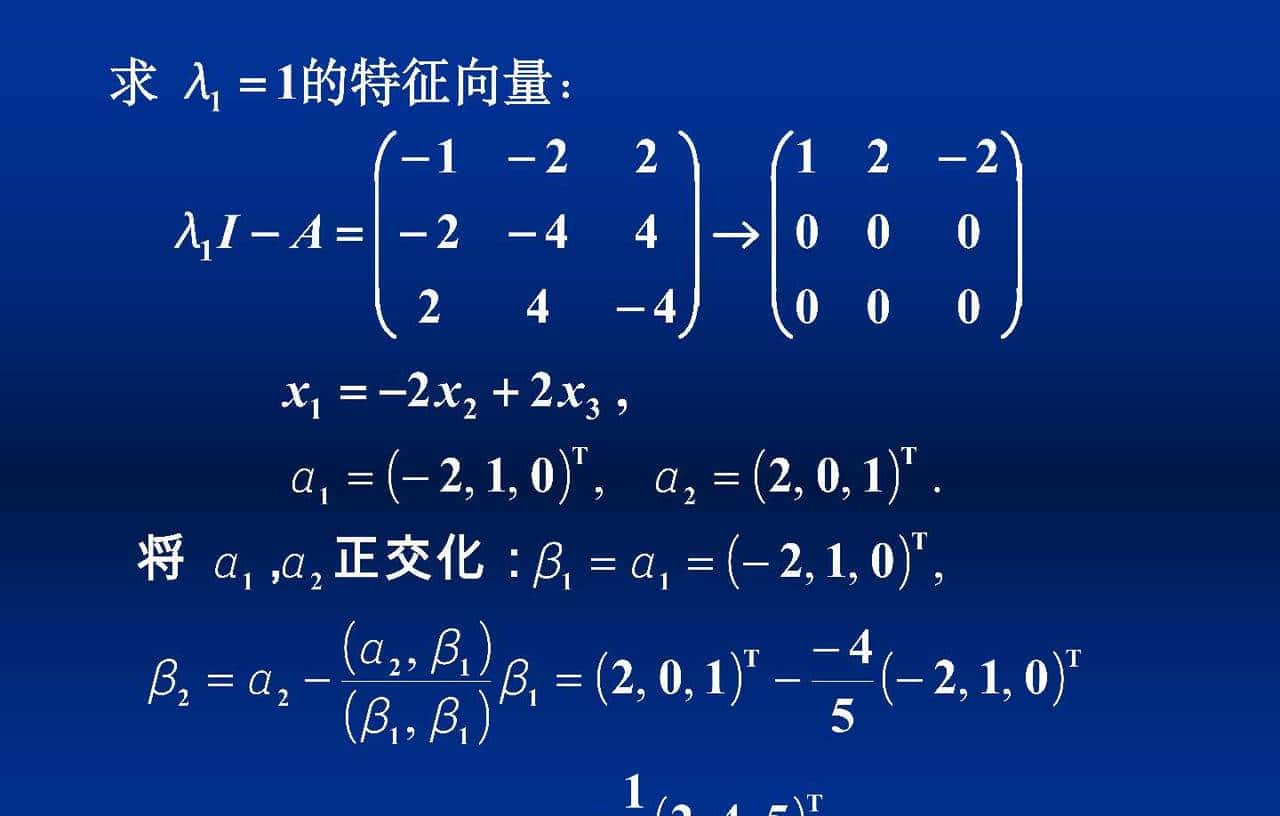 线性代数 5.4.3 实对称矩阵的类似对角化