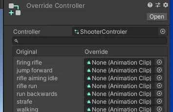 Unity 动画系列十 Animator Override Controller