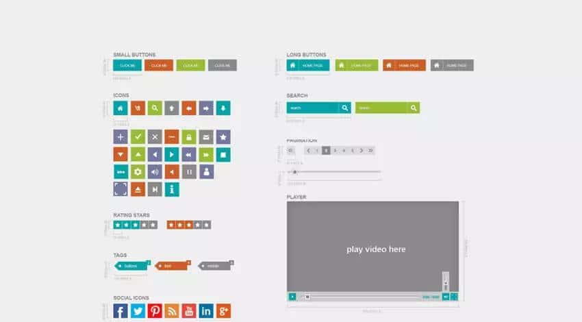 上手可用!25款新鲜出炉的精选免费UI KIT 推荐