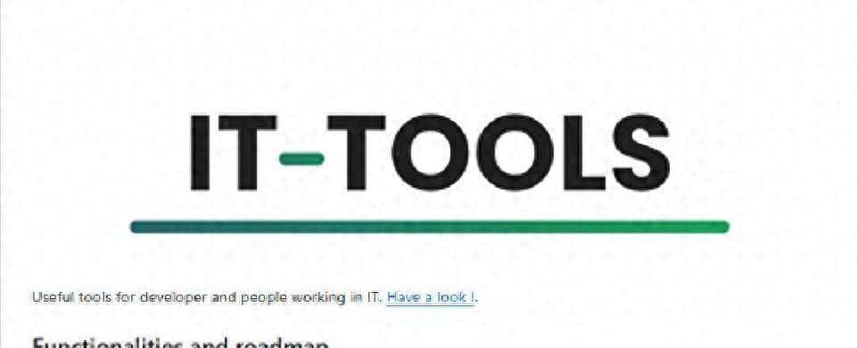IT-Tools:程序员必备的在线工具集,优雅高效且开源!