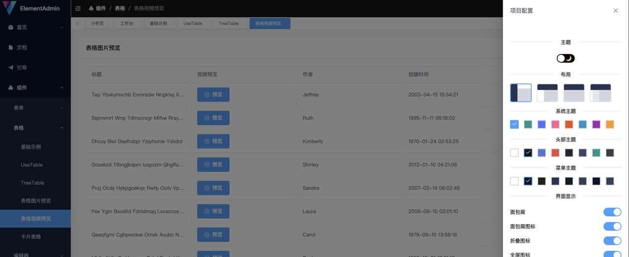 一套基于vue3、element-plus、typesScript、vite的后台集成方案