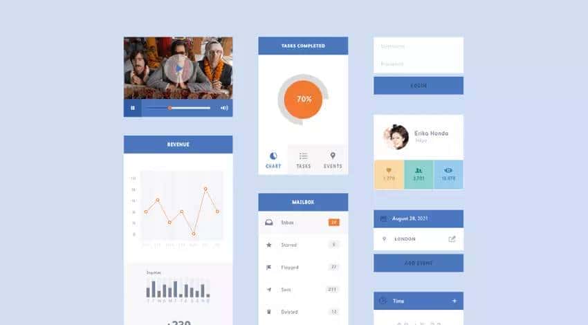上手可用!25款新鲜出炉的精选免费UI KIT 推荐