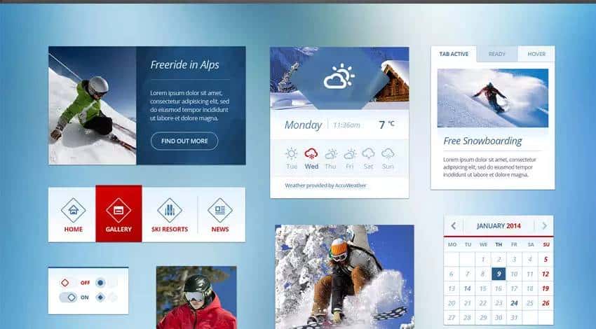 上手可用!25款新鲜出炉的精选免费UI KIT 推荐