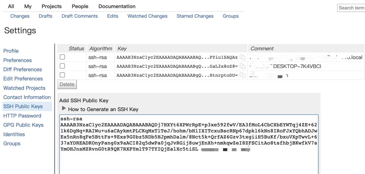 Windows下Gerrit配置SSH KEY