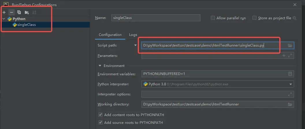 python使用pycharm时HtmlTestRunner不生成报告及其他问题解决