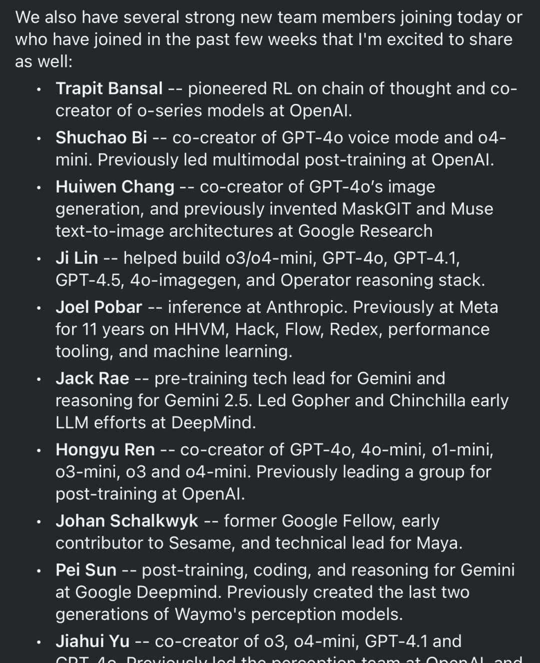 Jason Wei火速被挖走,奥特曼哭晕!一亿刀偷走思维链之父?