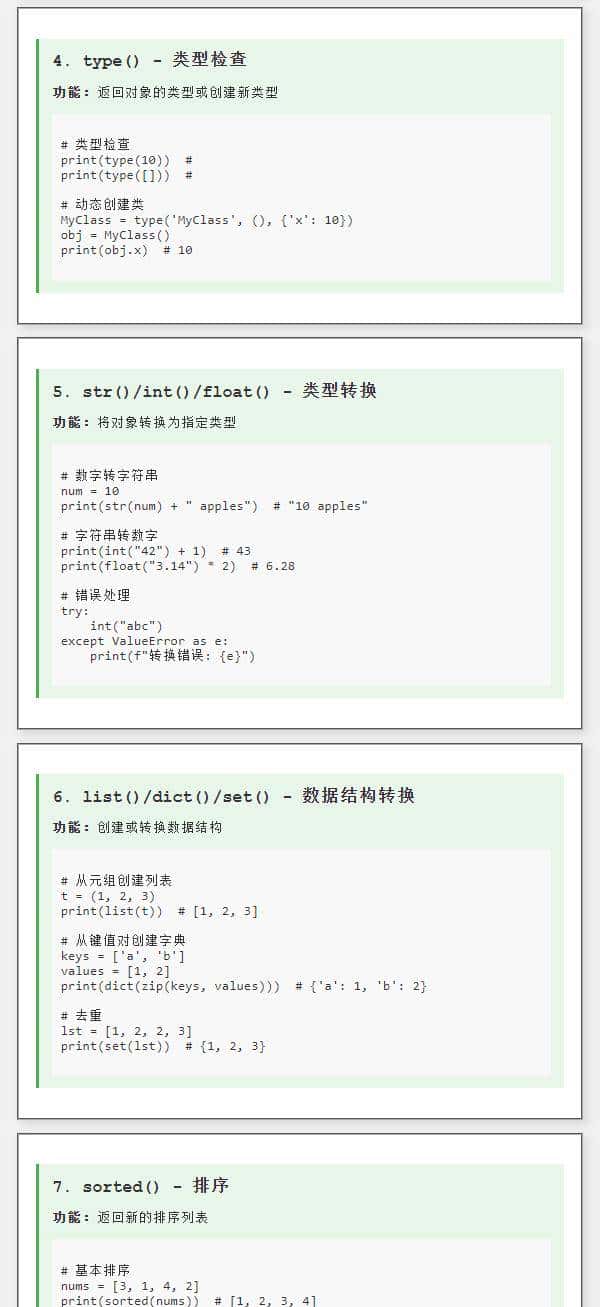 Python 中 必须掌握的 20 个核心函数及其含义，不允许你不会
