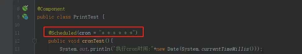 springboot 使用 @Scheduled注解