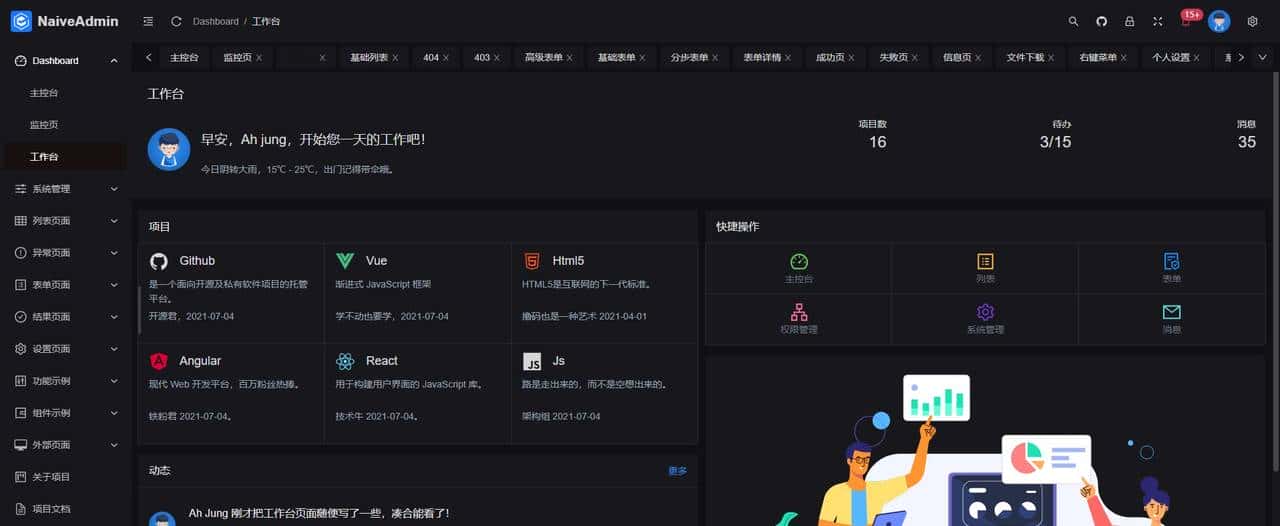 尝鲜 Naiveui 快速构建 Vue3 Ts Vite 中后台解决方案