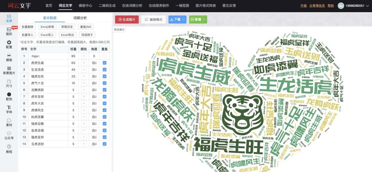python:生成词云图