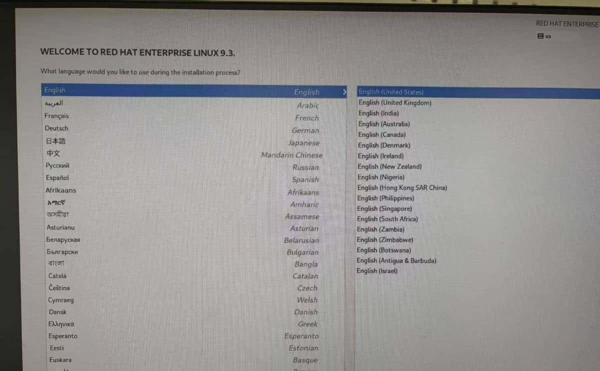 通过Redhat官网下载Red Hat Enterprise Linux 9.3.5镜像文件并安装