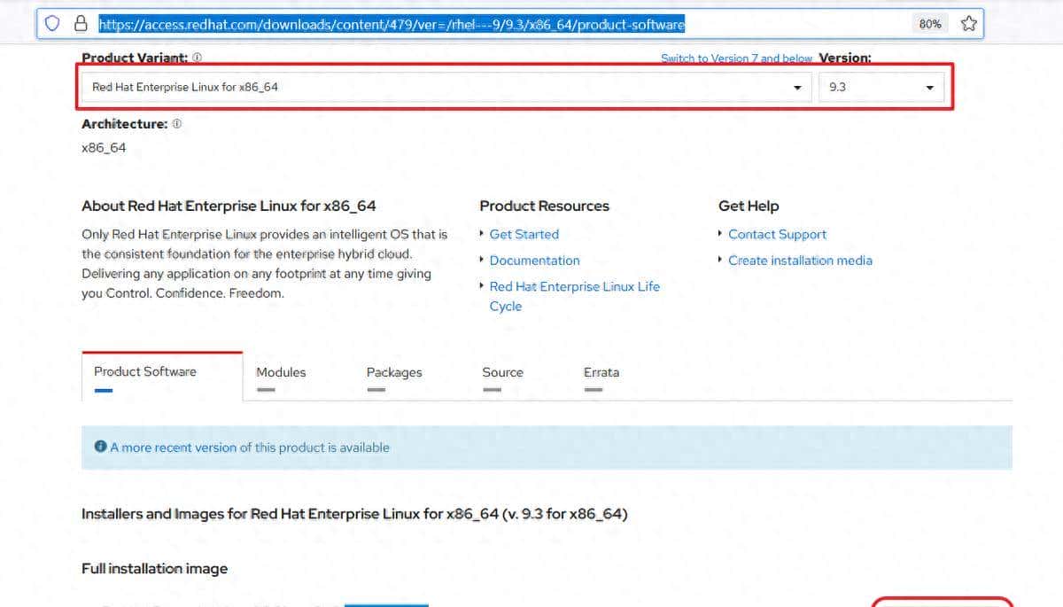 通过Redhat官网下载Red Hat Enterprise Linux 9.3.5镜像文件并安装 - 鹿快