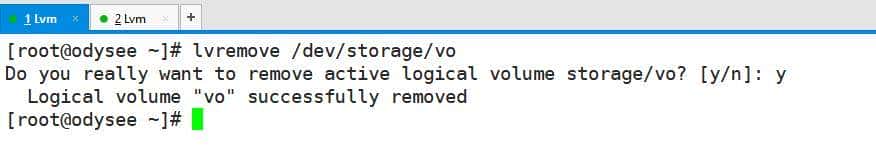 LVM系列篇:删除逻辑卷