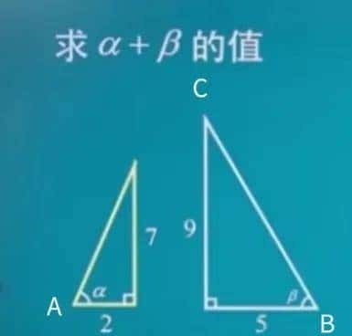换个角度看问题,超级有趣的思维题:求 α + β 的值