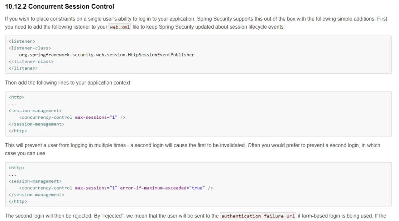 spring-session的单用户登录限制
